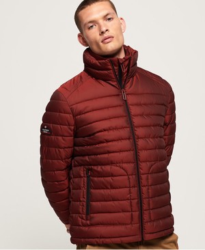 Superdry Double Cipzár Fuji Férfi Kabát Világos Piros | IYBRW6123